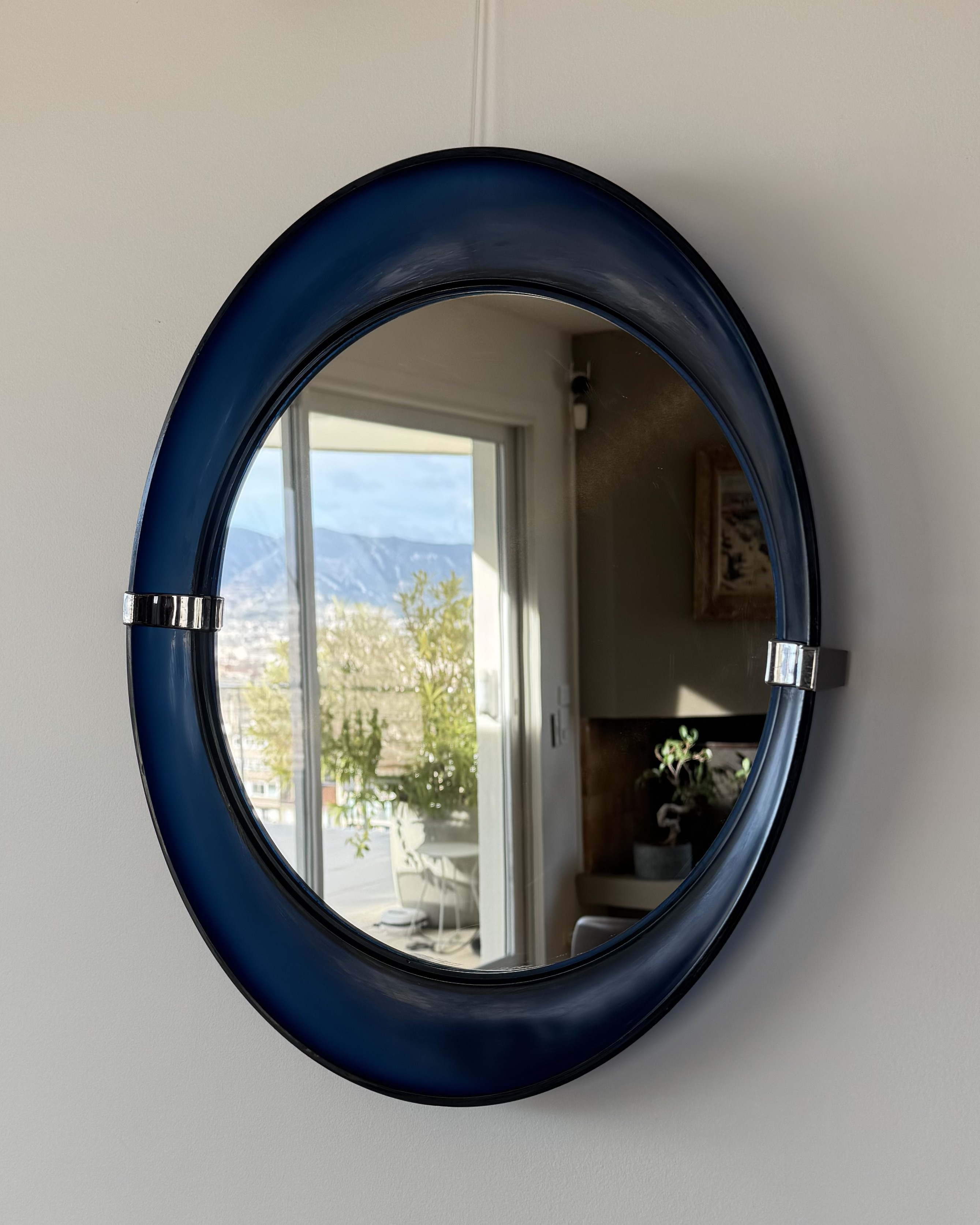 Miroir en plexiglas Bleu 