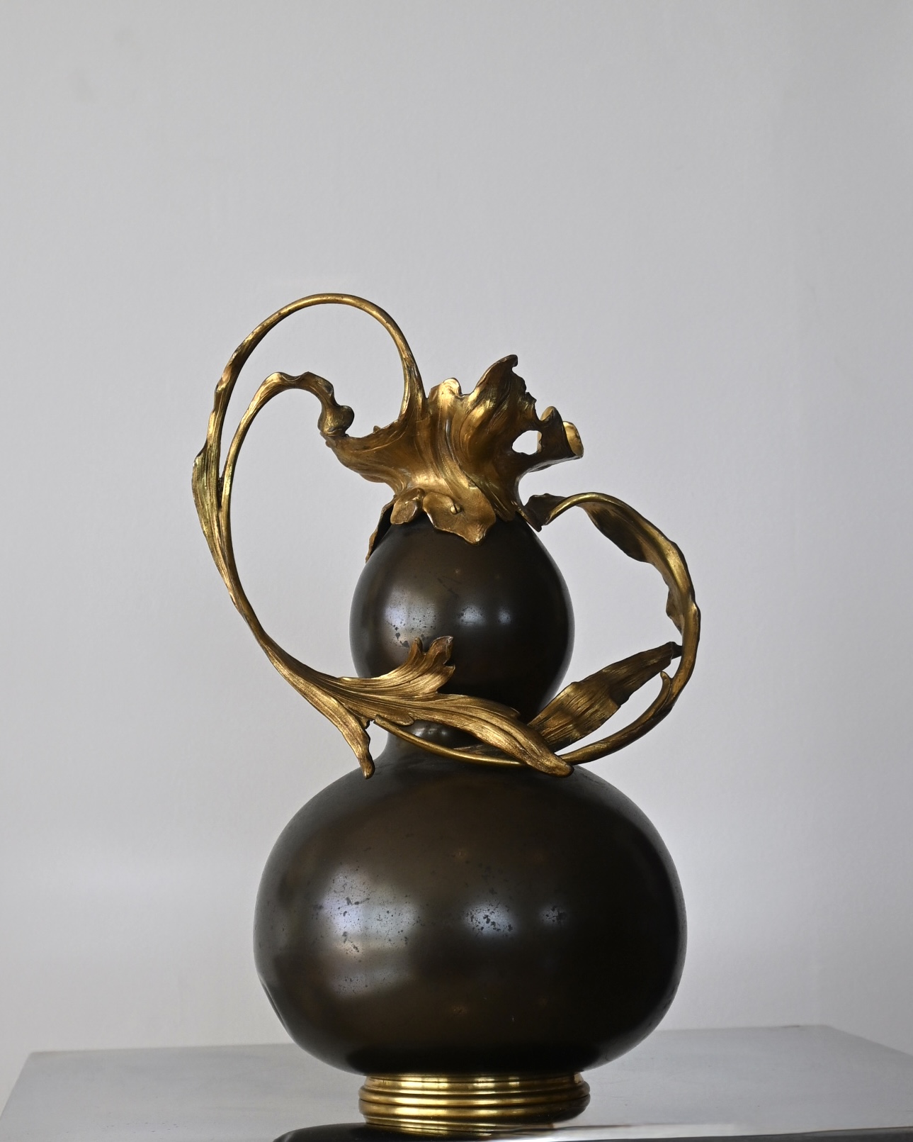 Sculpture Art nouveau en laiton