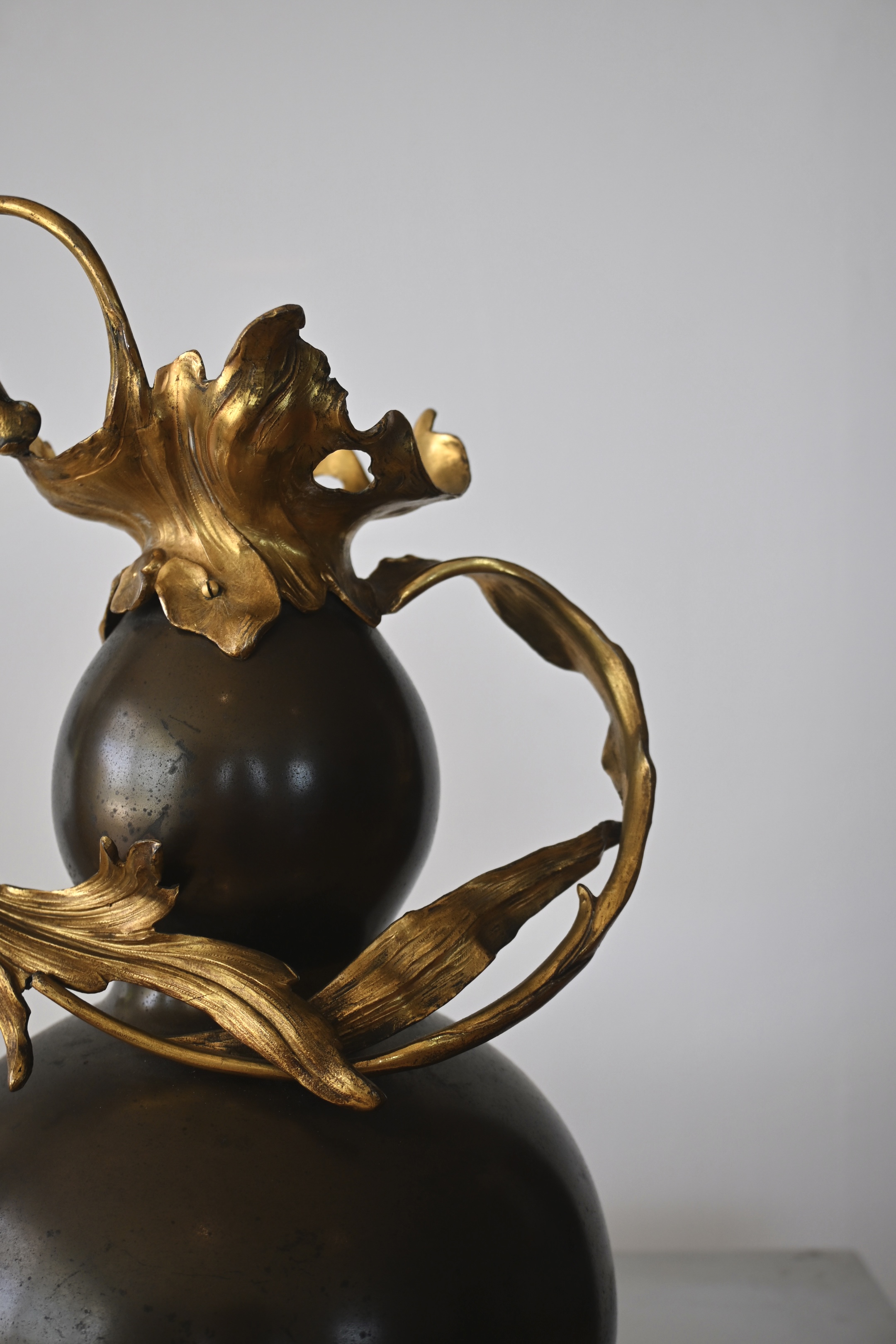 Sculpture Art nouveau en laiton