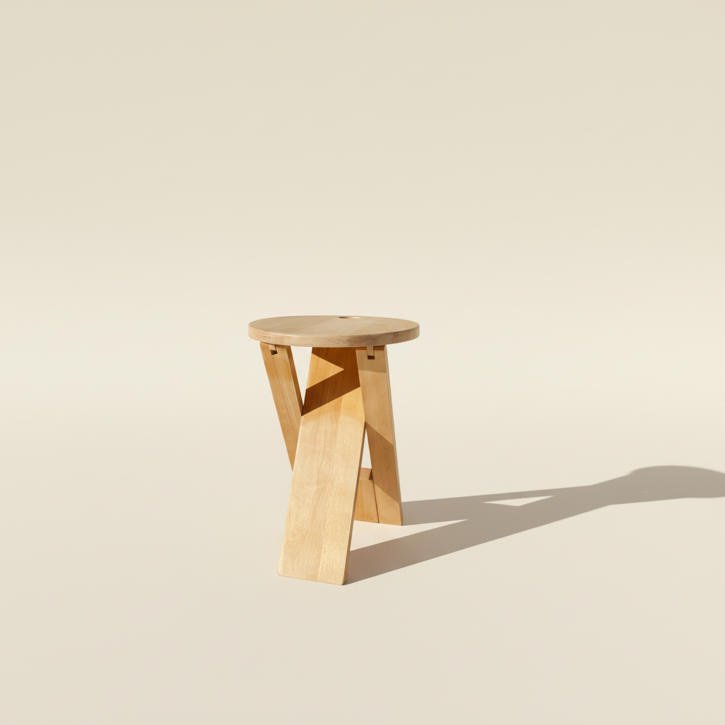 Tabouret pliant TS par Roger Tallon pour Sentou, 