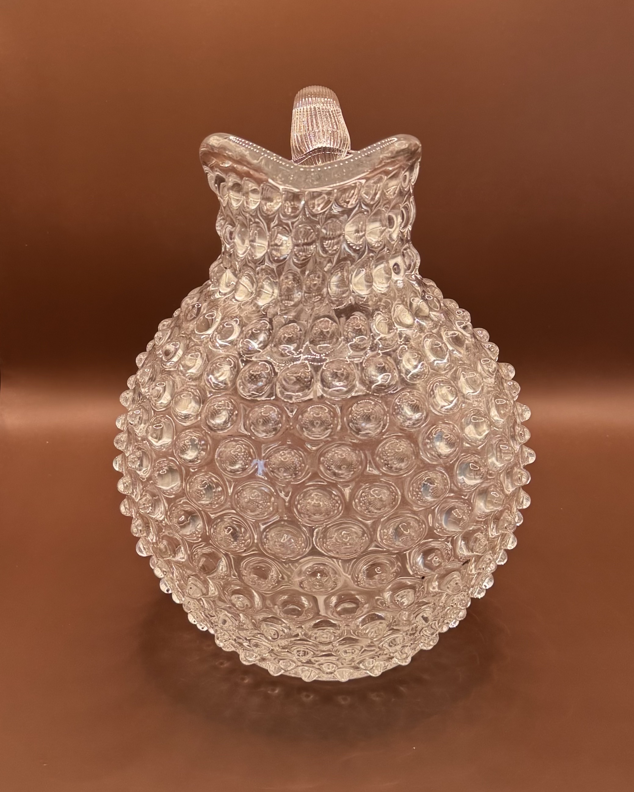 Carafe en verre de bohème - Pièce sculptural 2 litres
